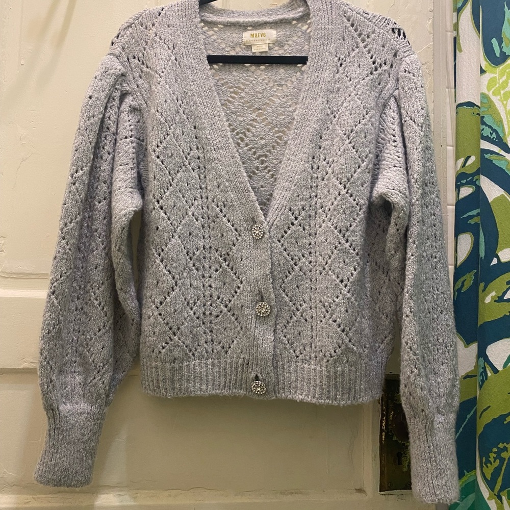 COPY - Maeve Cardigan Sweater with Crystal button detail
